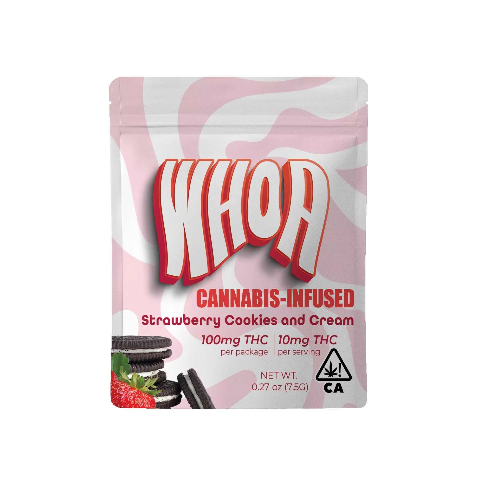 STRAWBERRY COOKIES AND CREAM CHOCOLATE SINGLE 100MG