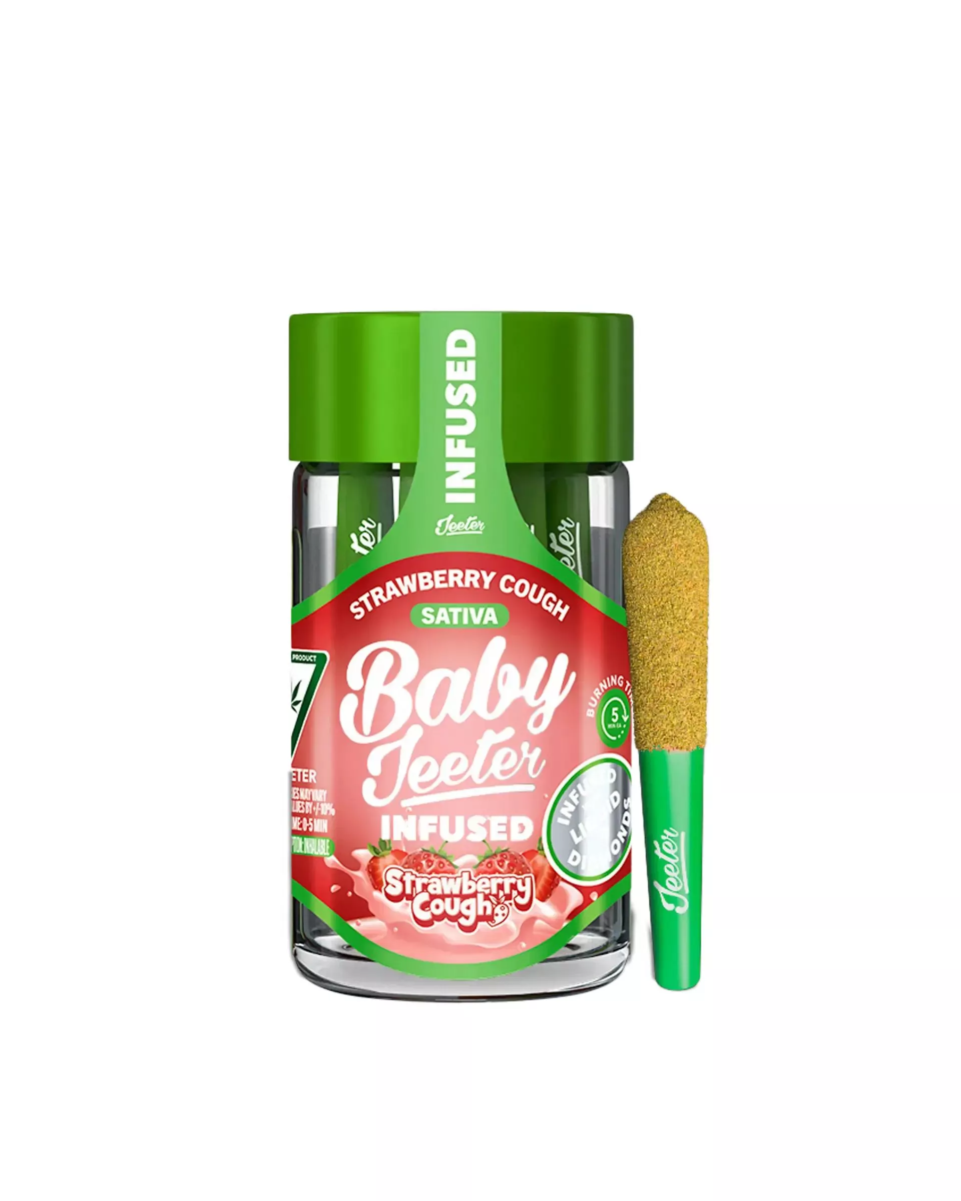 BABY JEETER INFUSED PREROLL 5PK [2.5G] STRAWBERRY COUGH product image