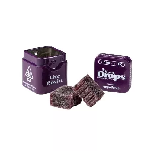 LIVE ROSIN GUMMY SINGLE [] 1:2 THC:CBD BLACKBERRY X GMO X LEGEND OG