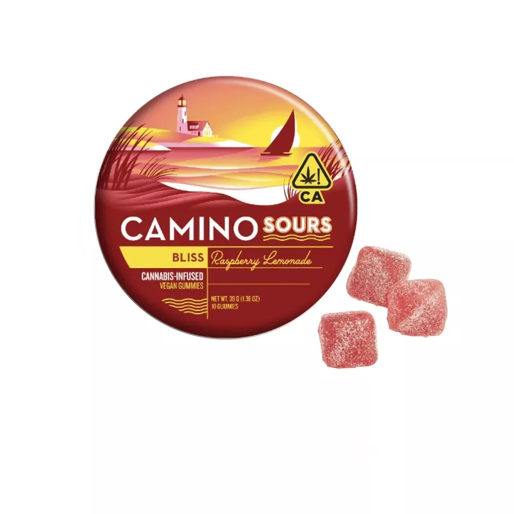 SOURS GUMMIES 10PK [100MG] BLISS RASPBERRY LEMONADE product image