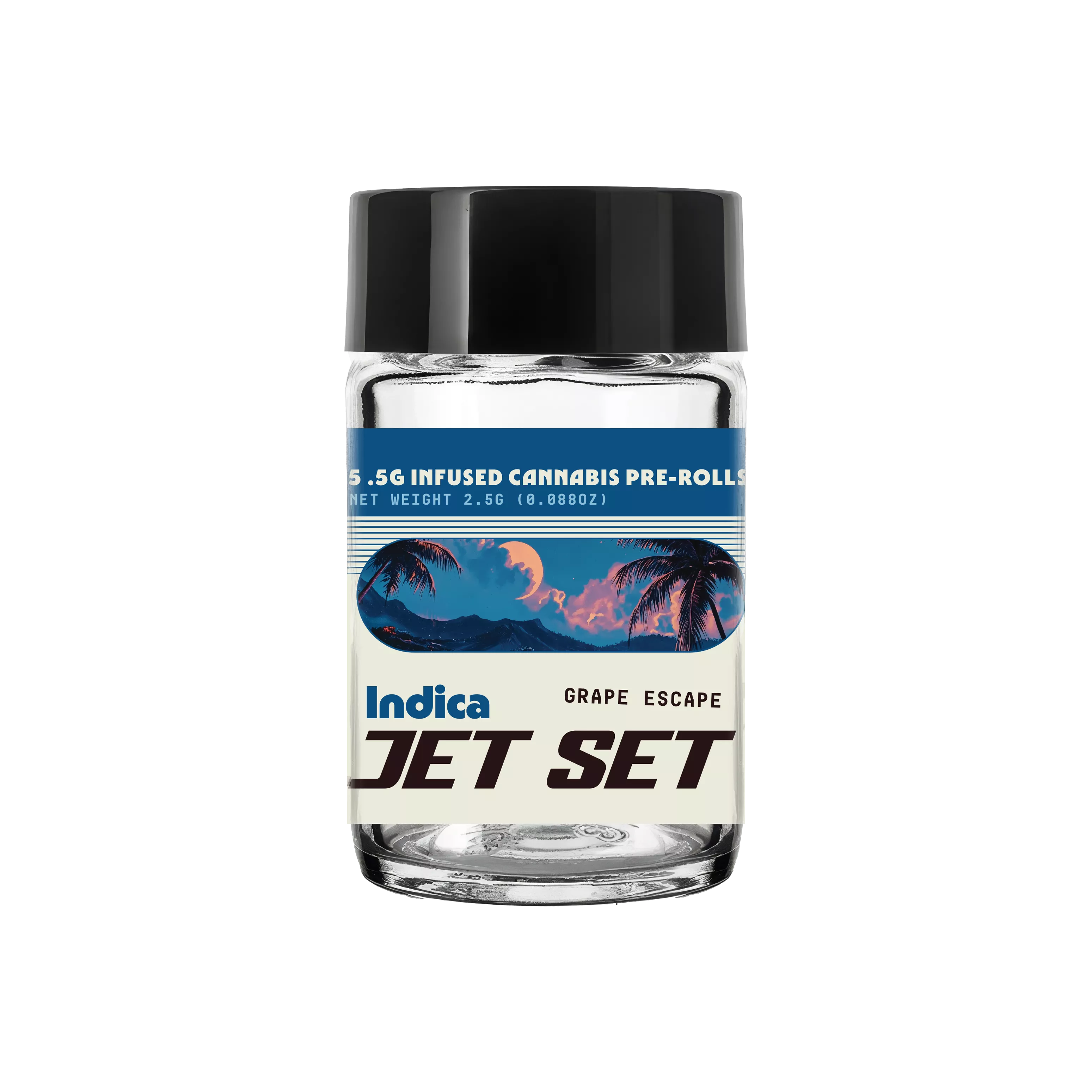 INFUSED KIEF COATED PREROLL 5PK [2.5G] GRAPE ESCAPE - 2.5 G - 5 PACK