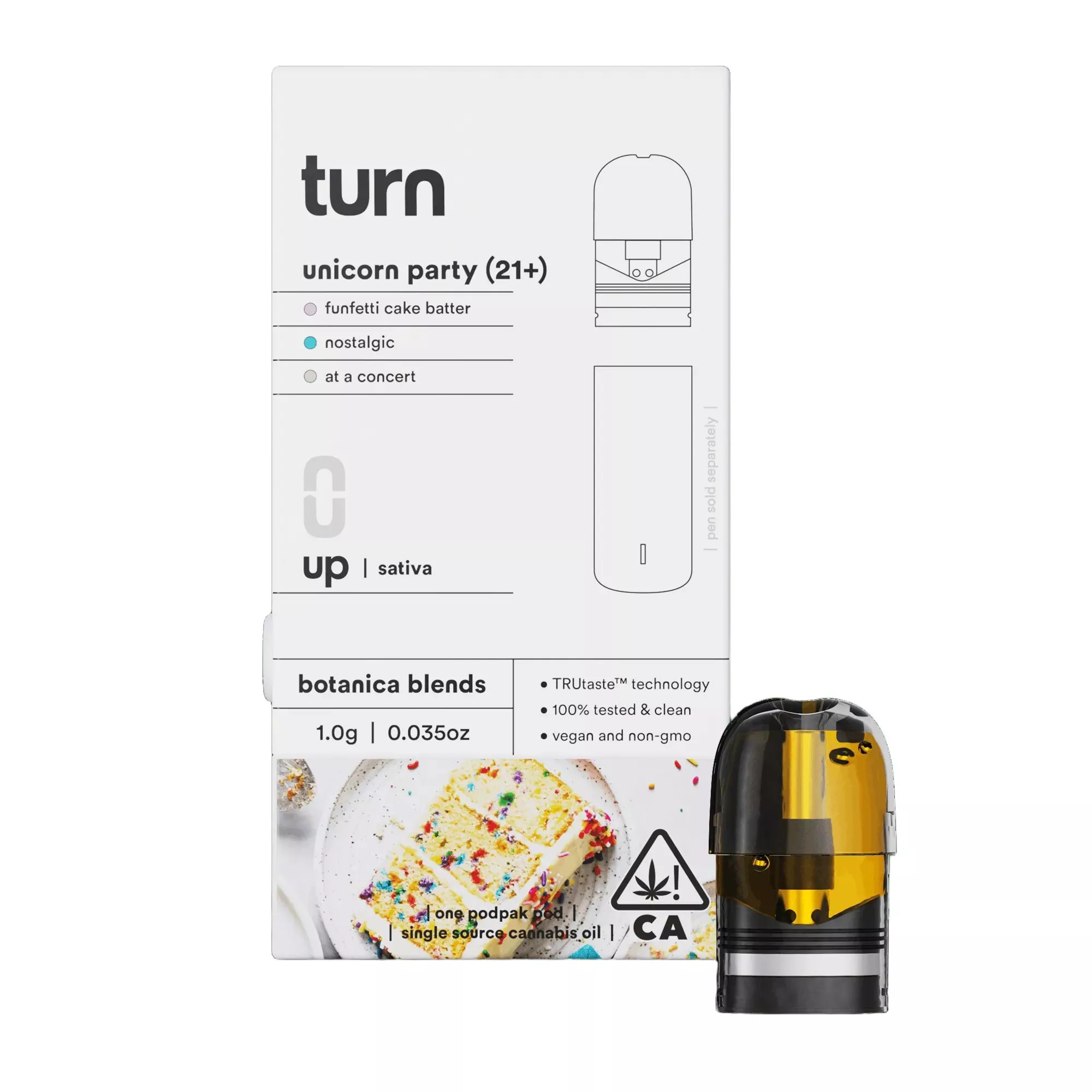 TURN UP BOTANICAL BLENDS POD [1G] UNICORN PARTY product image