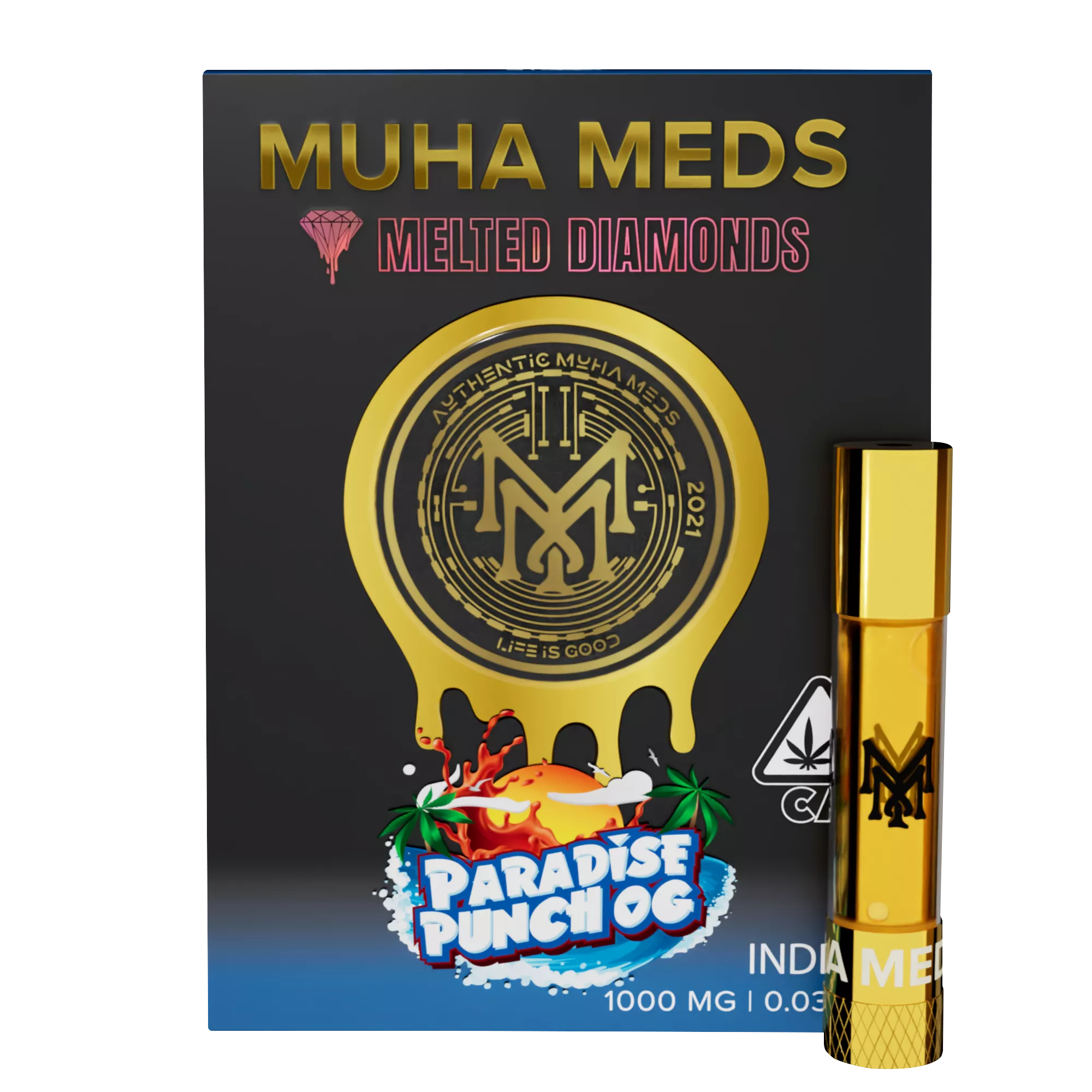PARADISE PUNCH OG MELTED DIAMONDS 1000MG