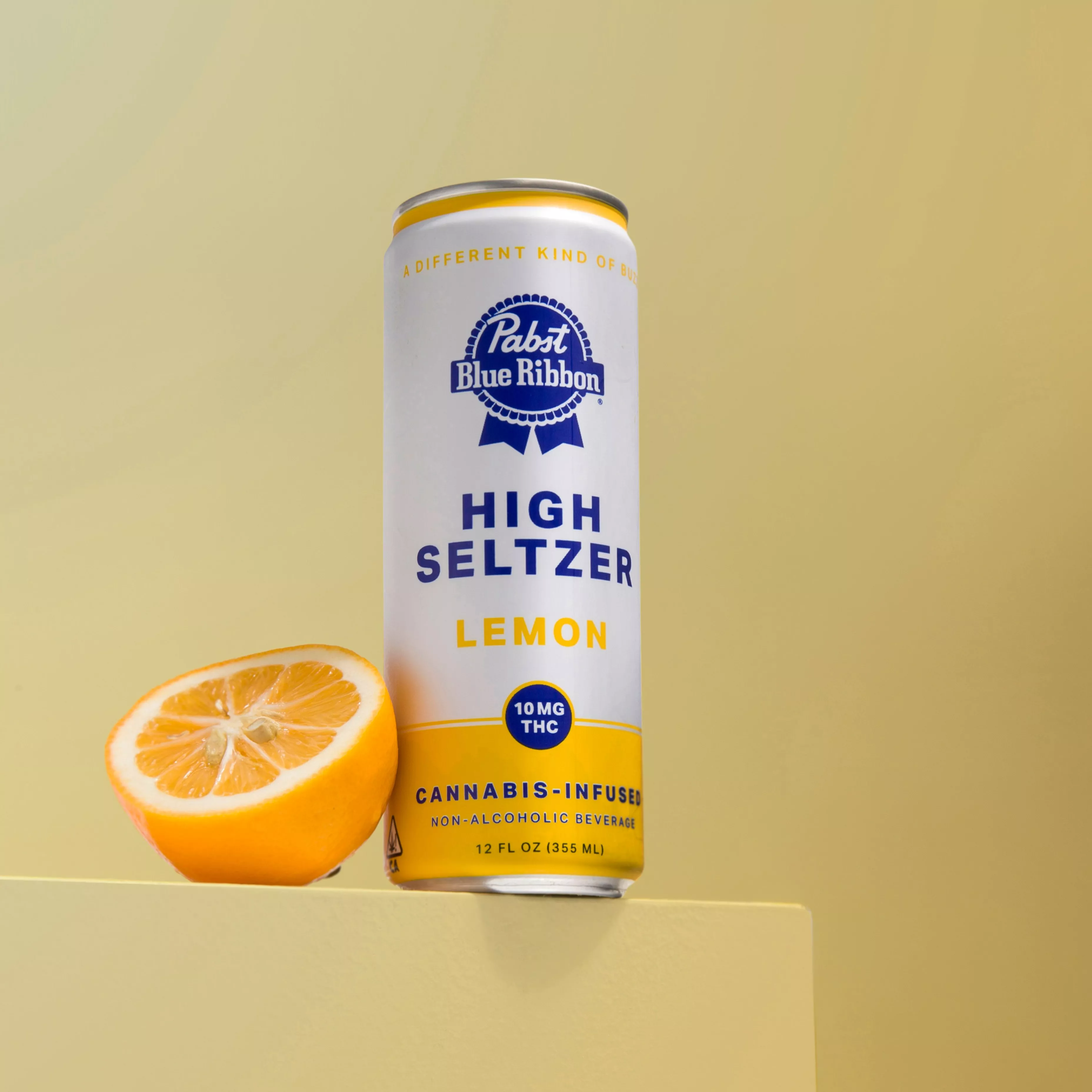 PABST BLUE RIBBON - LEMON HIGH INFUSED SELTZER SINGLE 10MG