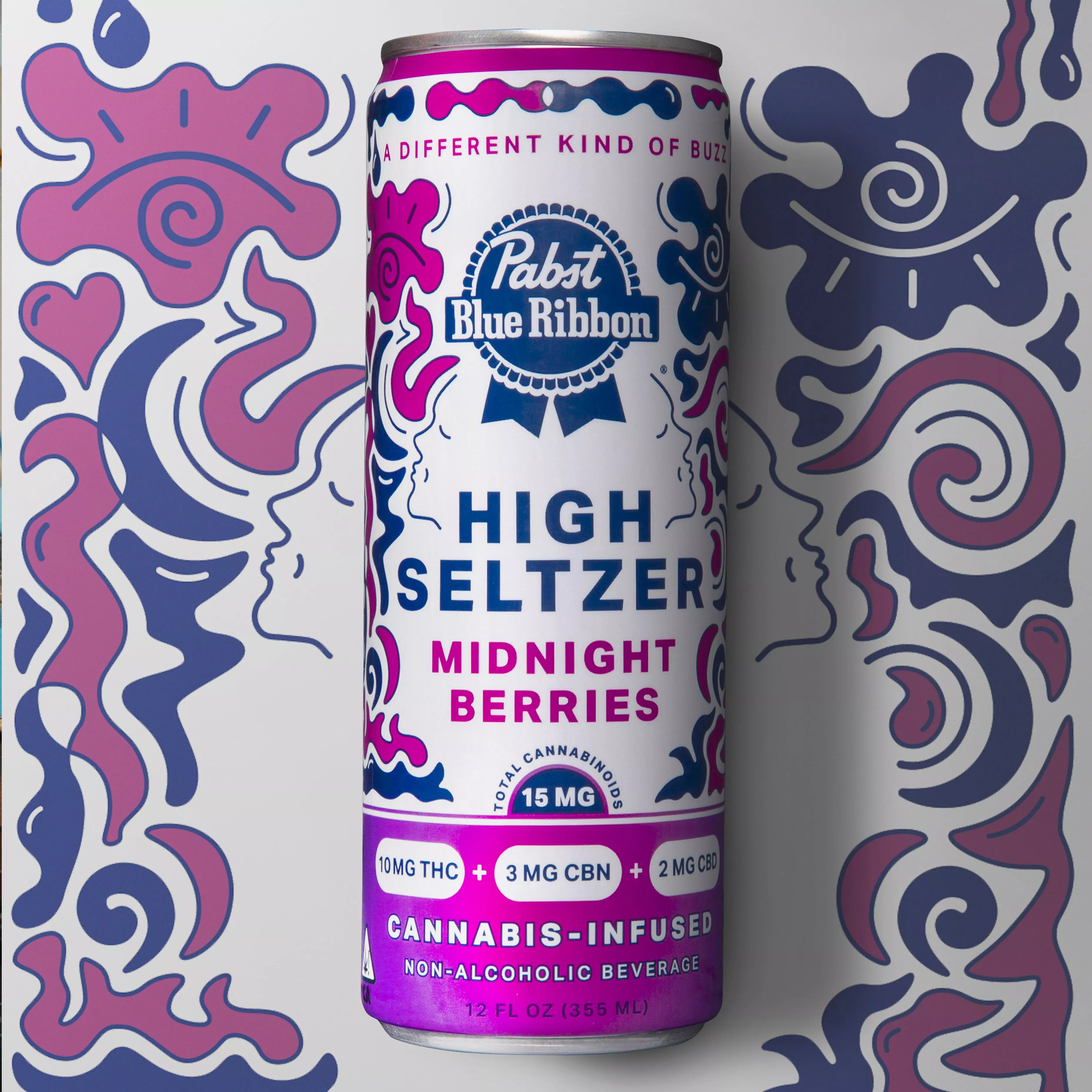 MIDNIGHT BERRIES INFUSED SELTZER 10:3:2 THC:CBN:CBD SINGLE 10MG