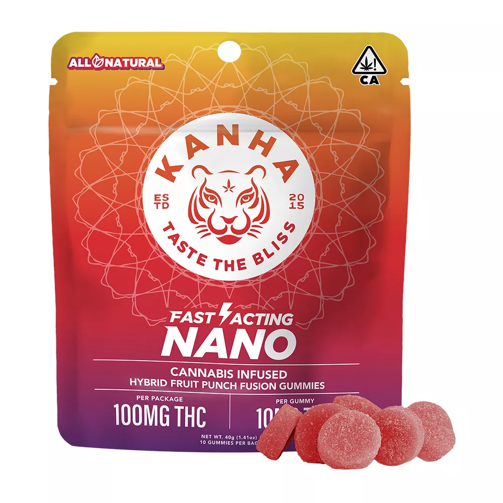 FRUIT PUNCH FUSION NANO GUMMY 20 PACK 100MG