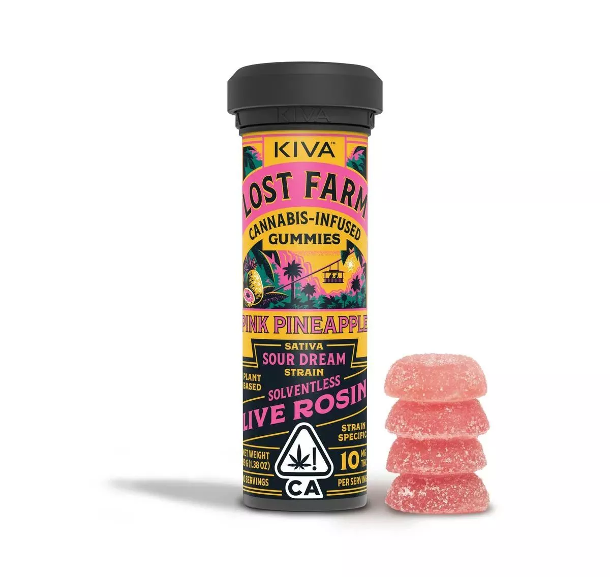 GUMMIES 10PK [100MG] PINK PINEAPPLE X SOUR DREAM - 100 MG - 10 PACK
