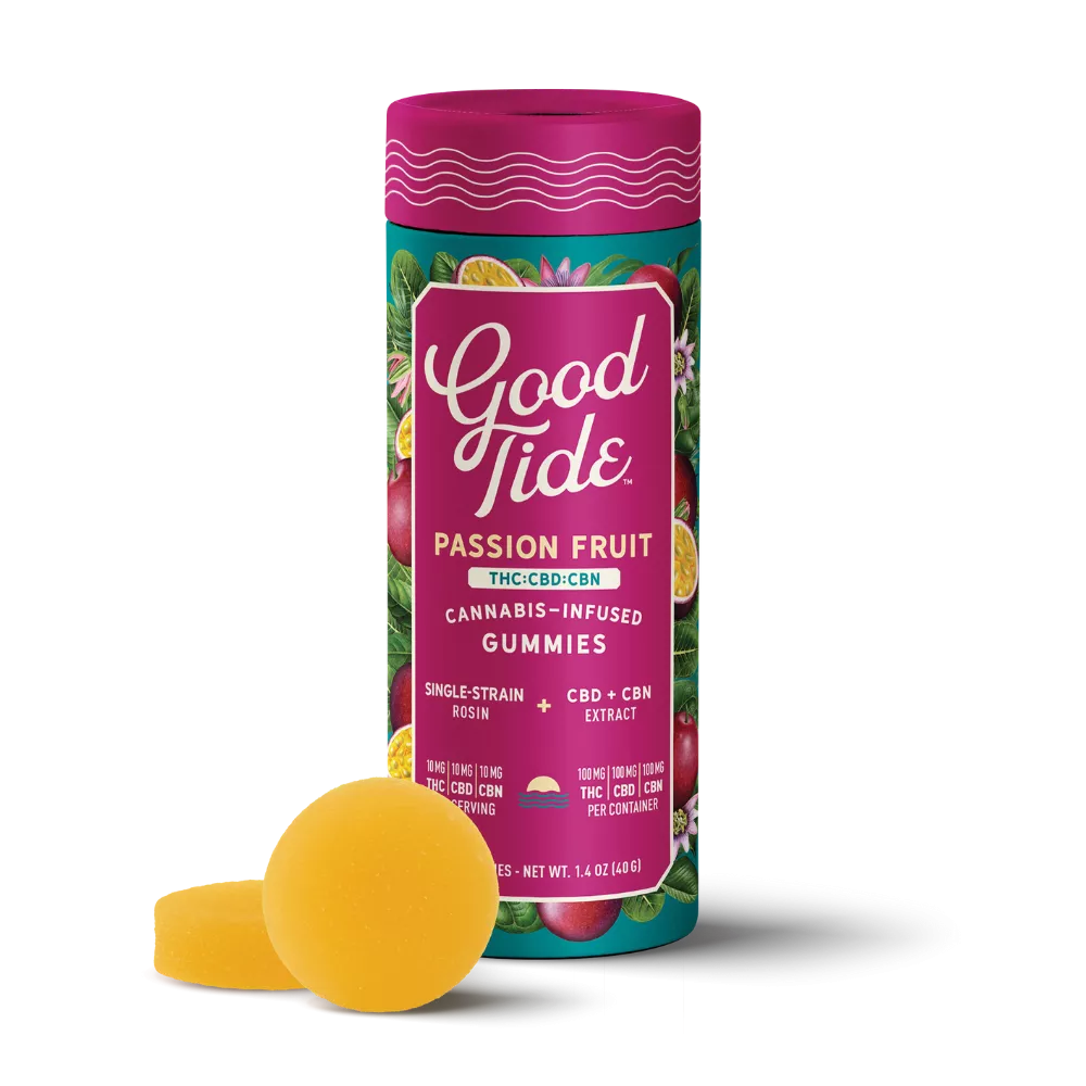 PASSION FRUIT ROSIN GUMMY 1:1:1 THC:CBD:CBN 10 PACK 100MG