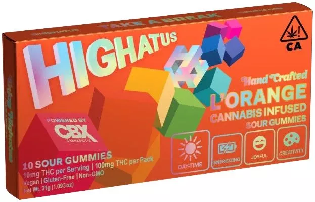 SOUR GUMMIES 10PK [100MG] L'ORANGE