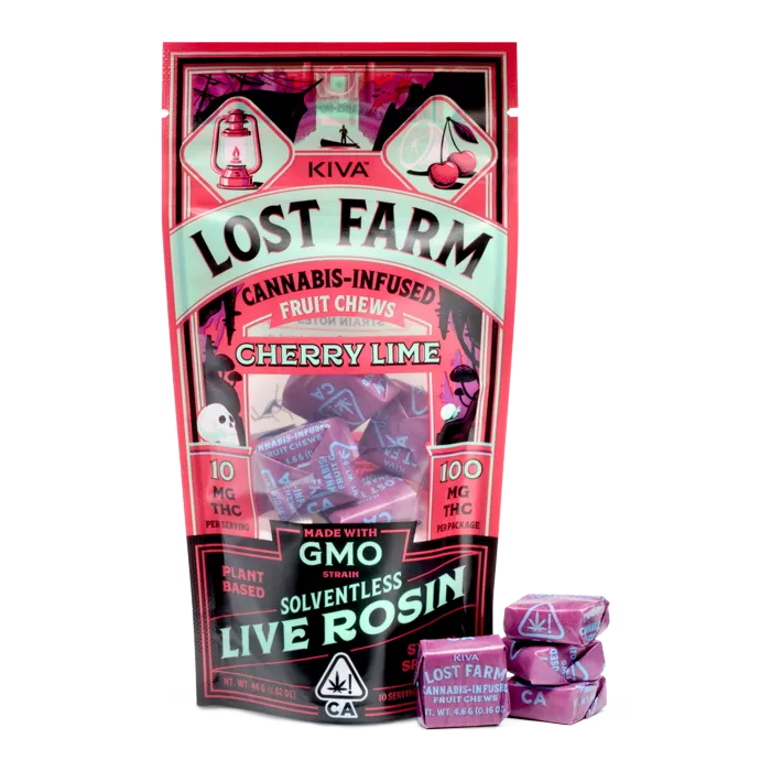 CHEWS 10PK [100MG] CHERRY LIME X GMO product image