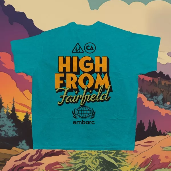 HIGH FROM FAIRFIELD PREMIUM T-SHIRT SHORT SLEEVE MARINE [2XL]