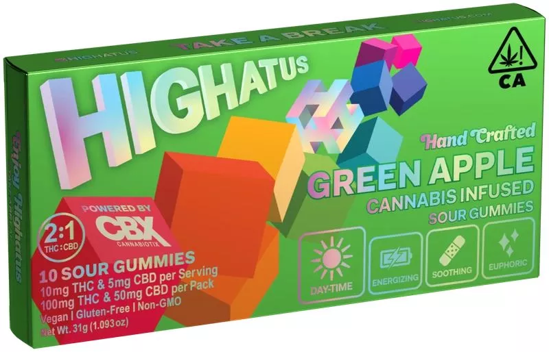 SOUR GUMMIES 10PK [100MG] GREEN APPLE CBD product image