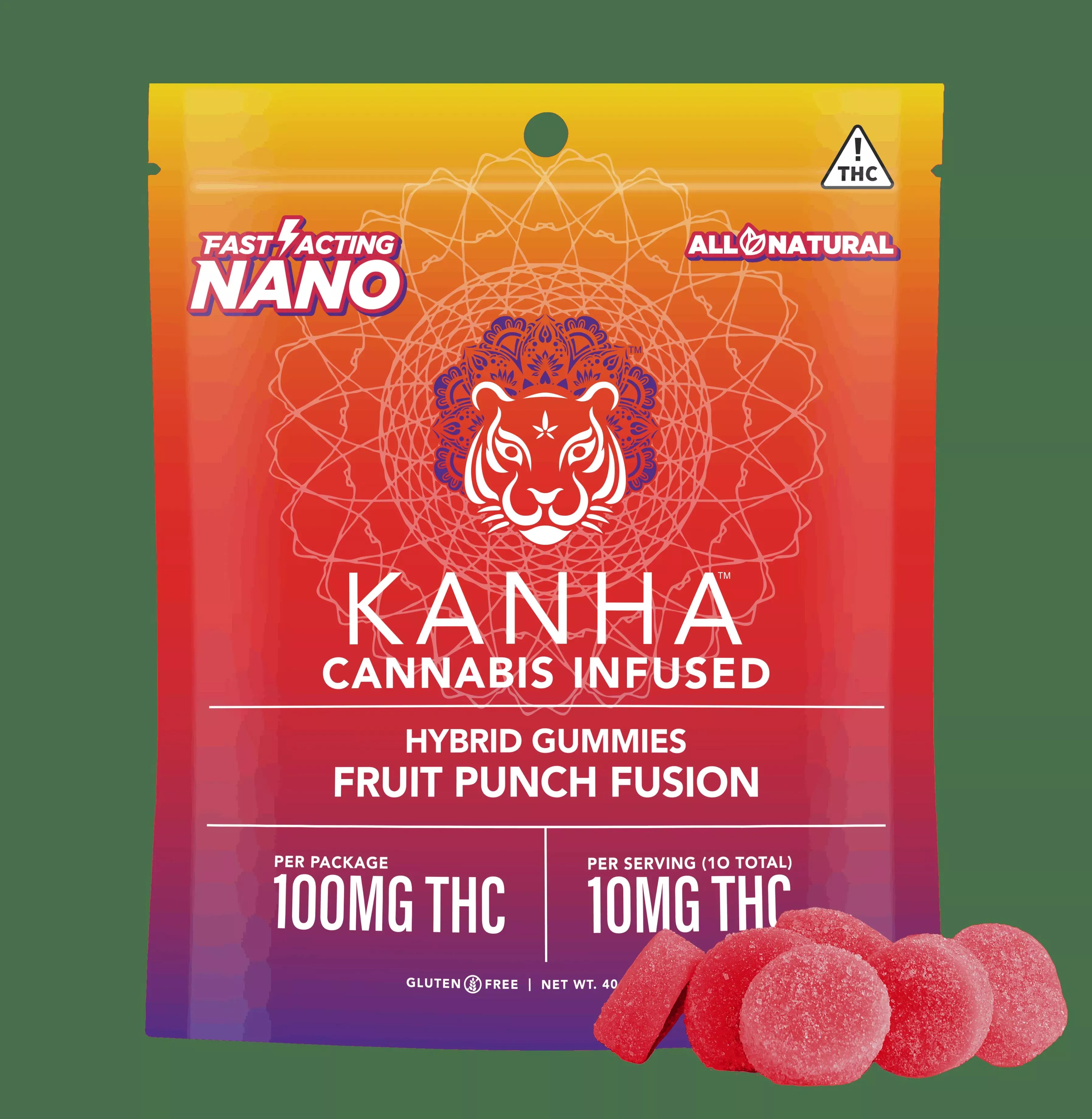 NANO GUMMIES 10PK [100MG] FRUIT PUNCH FUSION product image
