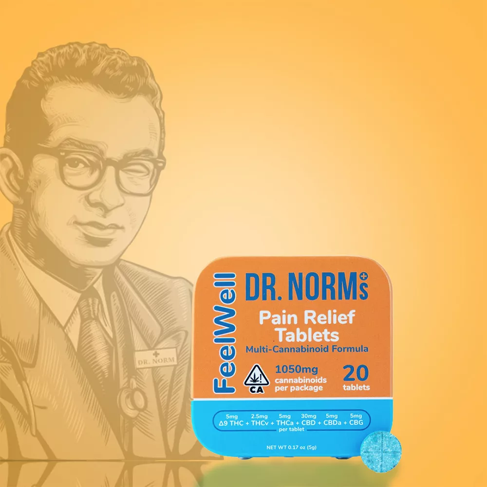 FEELWELL MULTI-CANNABINOID PAIN RELIEF TABLETS 20PC 100MG THC