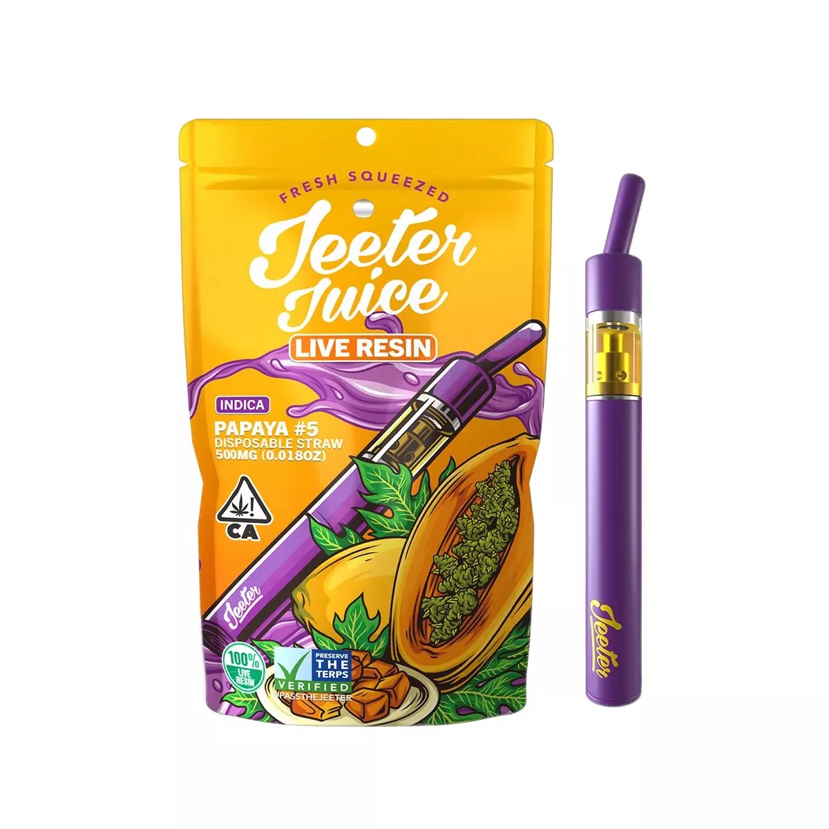 LIVE RESIN READY TO USE VAPORIZER [0.5G] PAPAYA #5