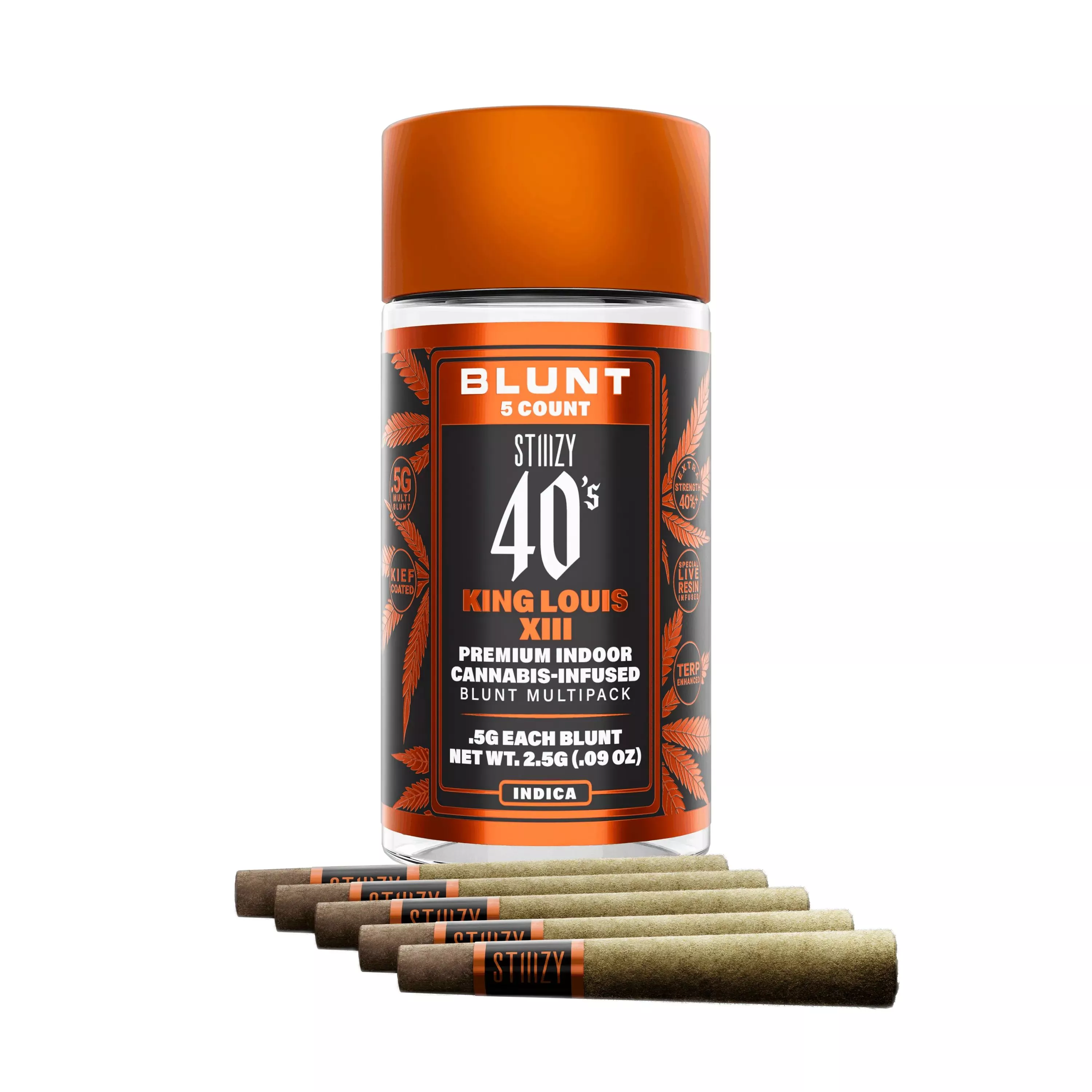 INFUSED 40'S MINI BLUNT 5PK [2.5G] KING LOUIS XIII