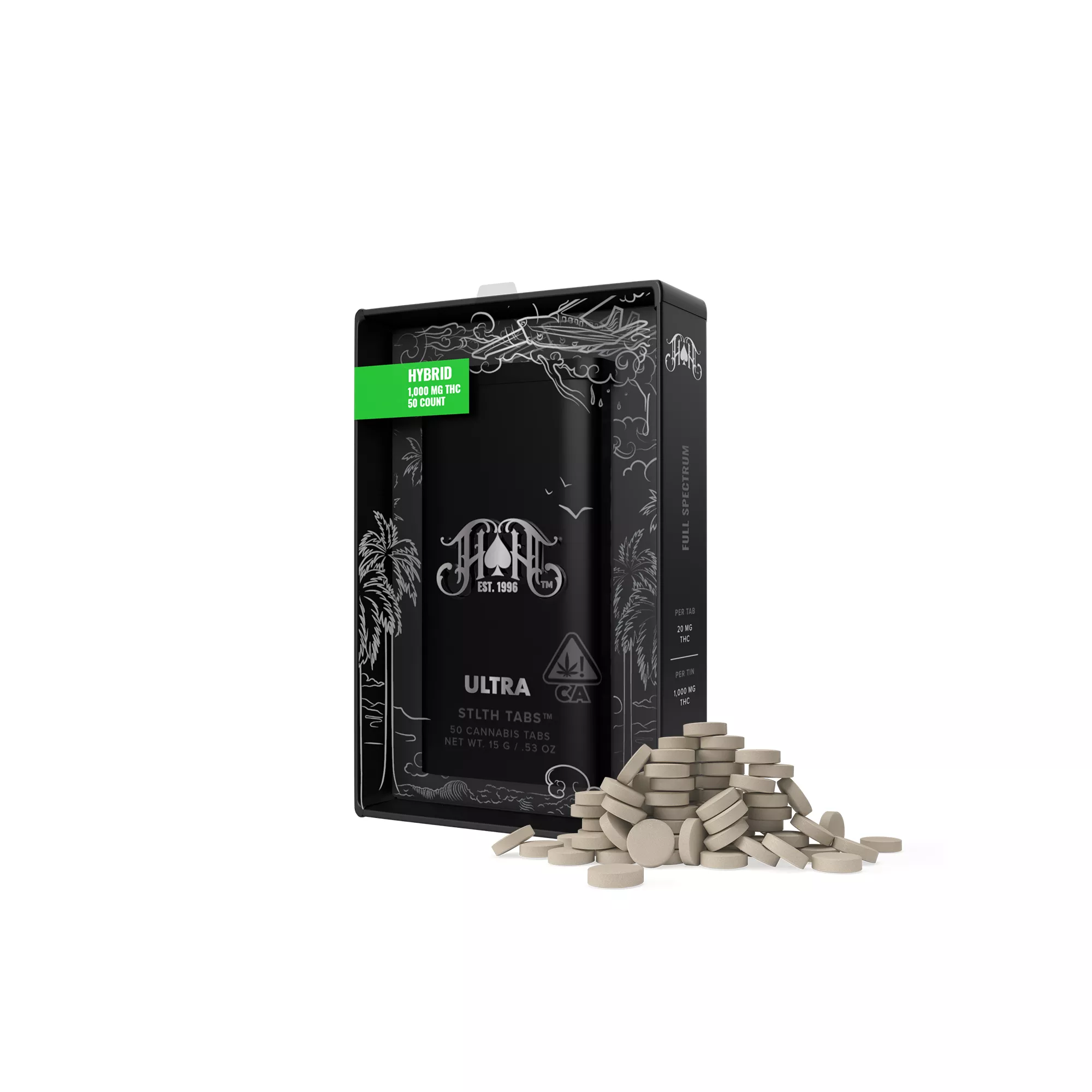 TABLETS 50PK [1000MG] THC HYBRID product image