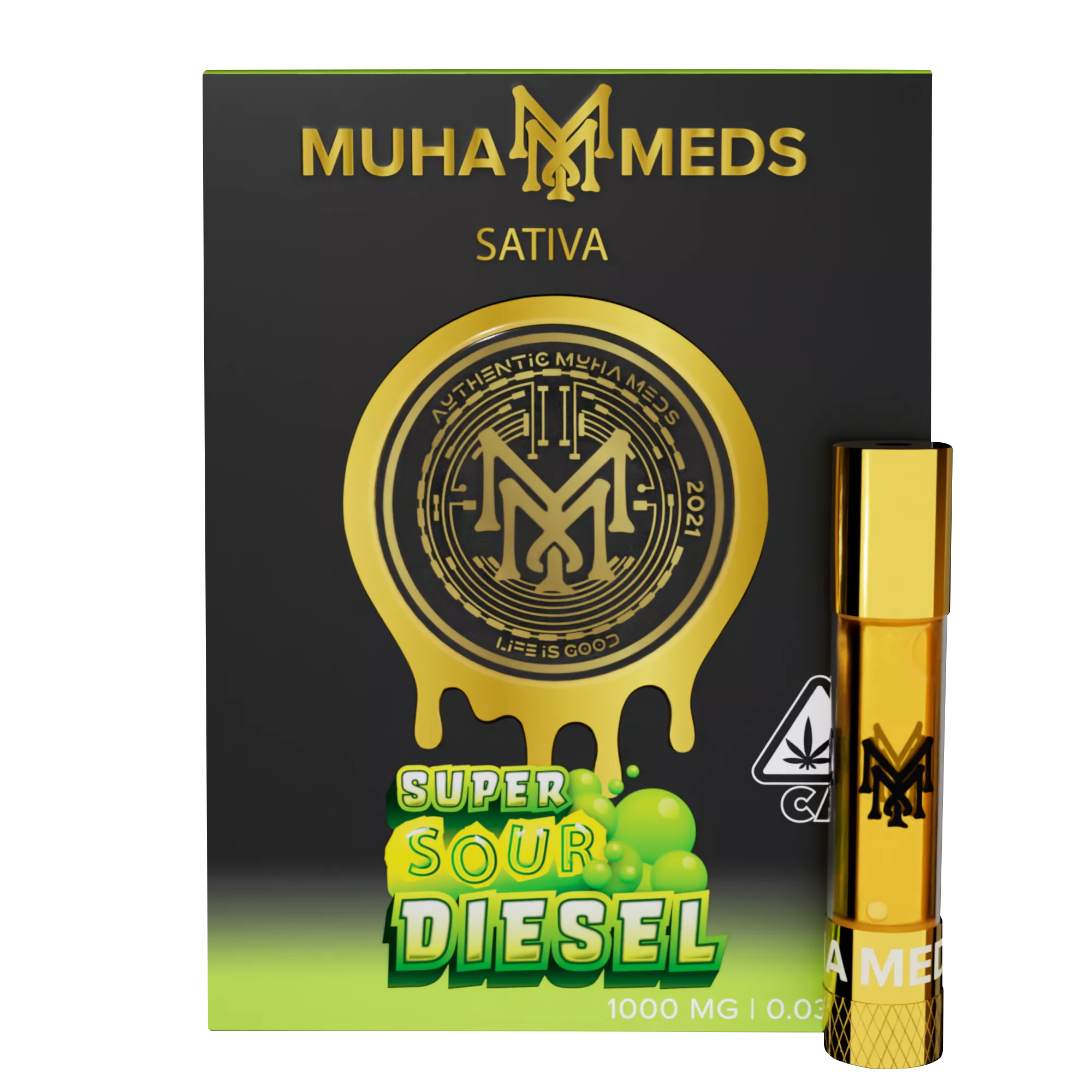 SUPER SOUR DIESEL CARTRIDGE 1000MG - 1000 MG