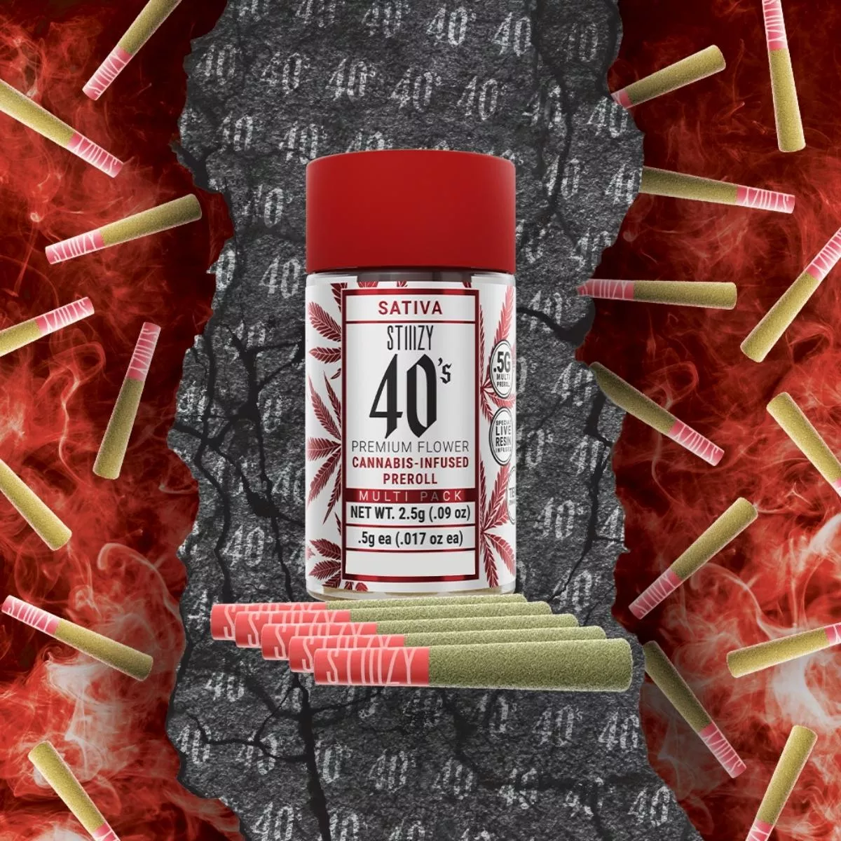 STRAWBERRY COUGH INFUSED PRE-ROLL 5PK 2.5G