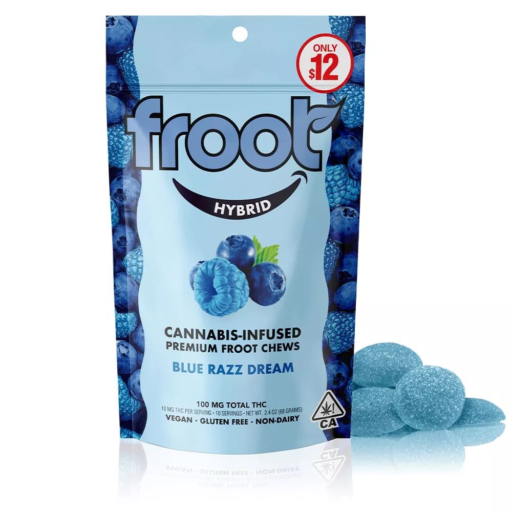 BLUE RAZZ GUMMIES - 100 mg