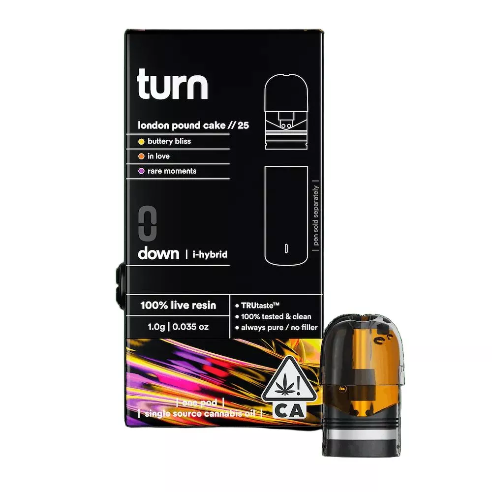 TURN DOWN LIVE RESIN POD [1G] LONDON POUND CAKE product image