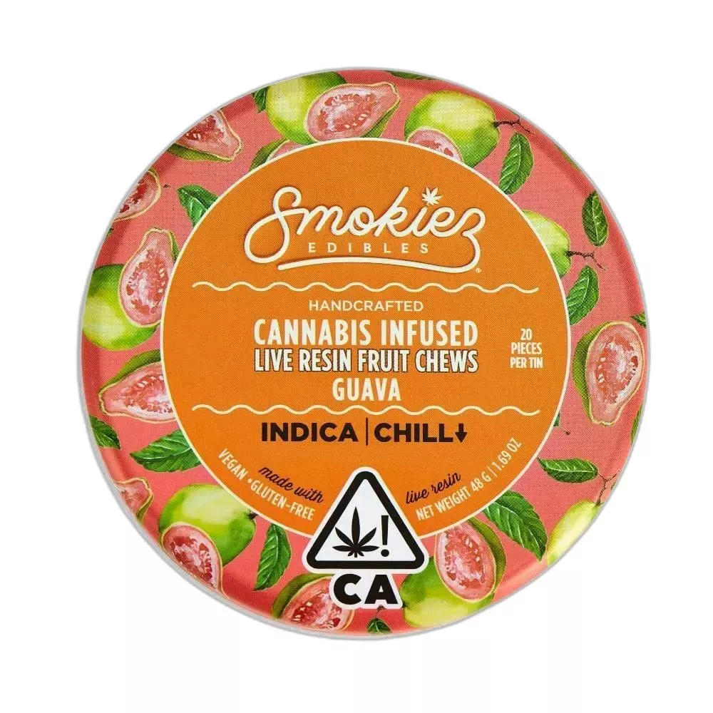 LIVE RESIN FRUIT CHEWS 20PK [100MG] GUAVA