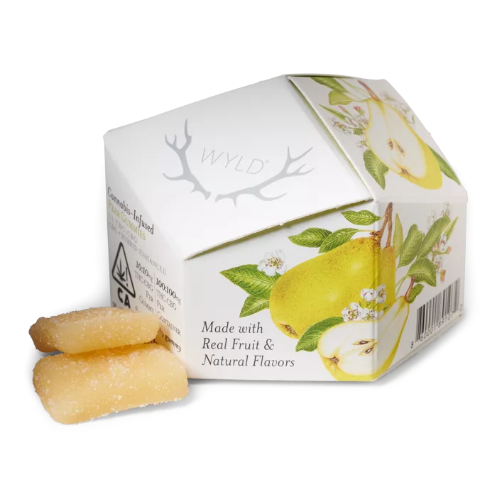 GUMMIES 10PK [100MG] 1:1 THC:CBG PEAR product image