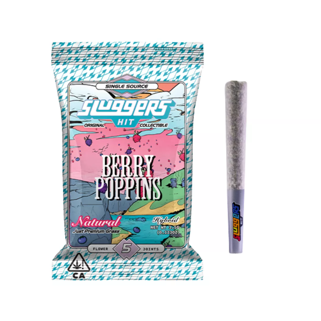 BERRY POPPINS NATURAL PREROLLS 5 PACK 3.5G product image