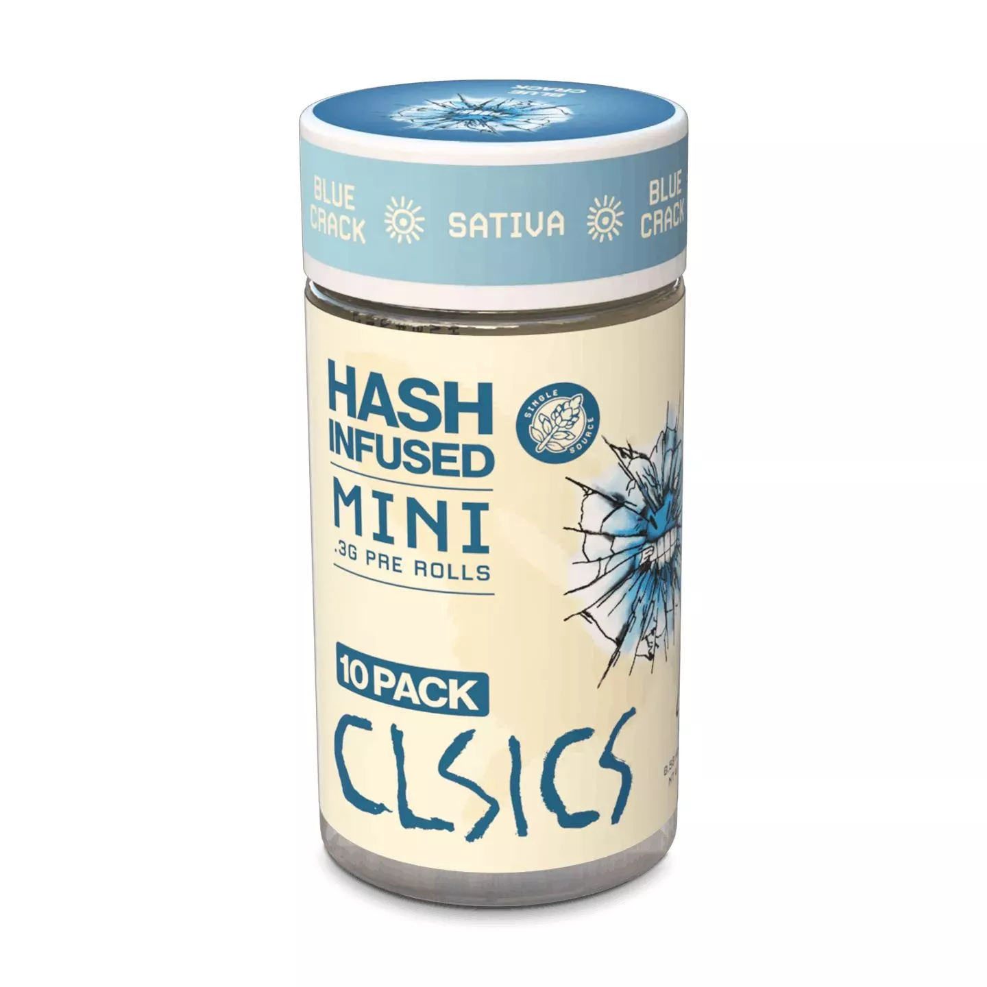 HASH INFUSED PREROLL 10PK [3G] BLUE CRACK