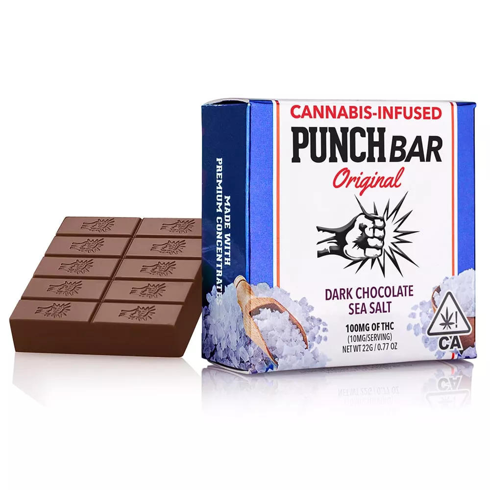 SEA SALT DARK CHOCOLATE BAR 100MG - 100 mg