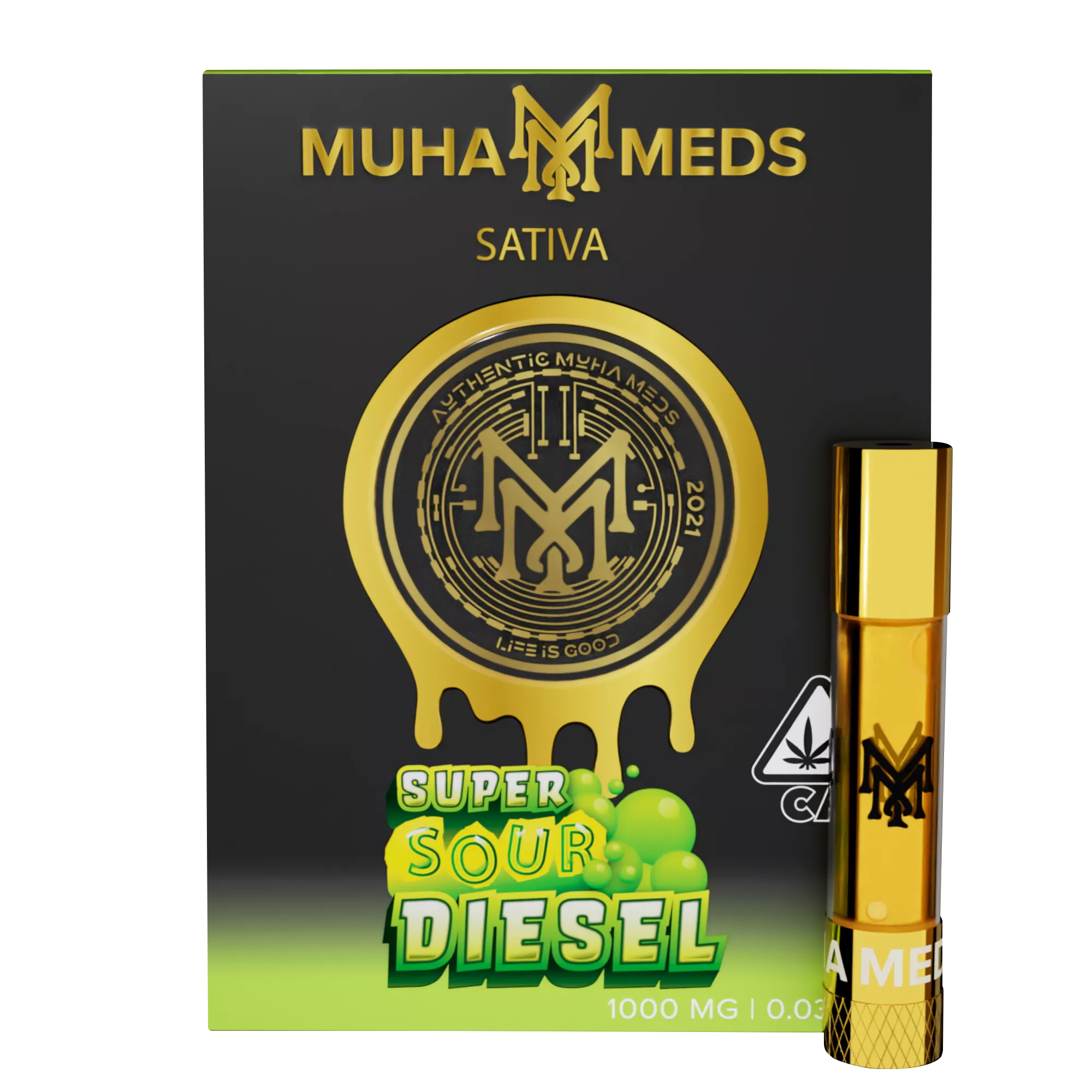 SUPER SOUR DIESEL CARTRIDGE 1000MG - 1000 MG