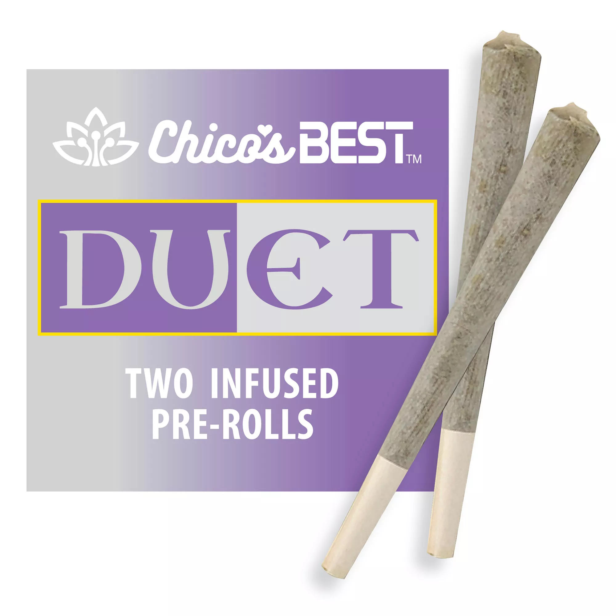 DUET DIAMOND INFUSED PREROLL 2PK [2G] CHILL + INSPIRE GELATO AND JET FROST product image