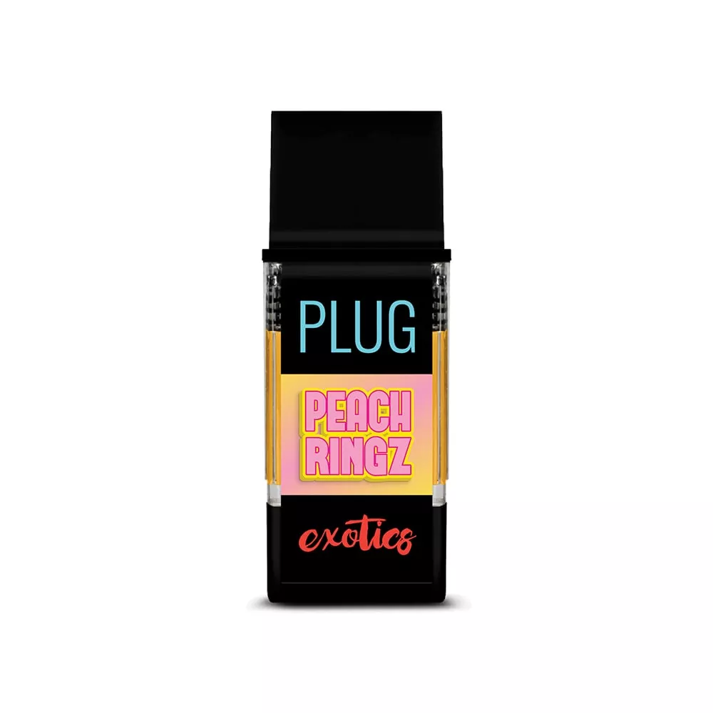 EXOTICS PEACH RINGZ POD 1000MG - 1000 mg