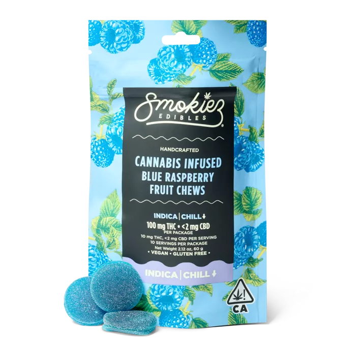 FRUIT CHEWS 10PK [100MG] SWEET BLUE RASPBERRY