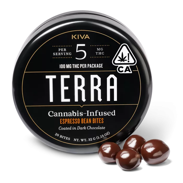 BITES 20PK [100MG] DARK CHOCOLATE ESPRESSO BEANS