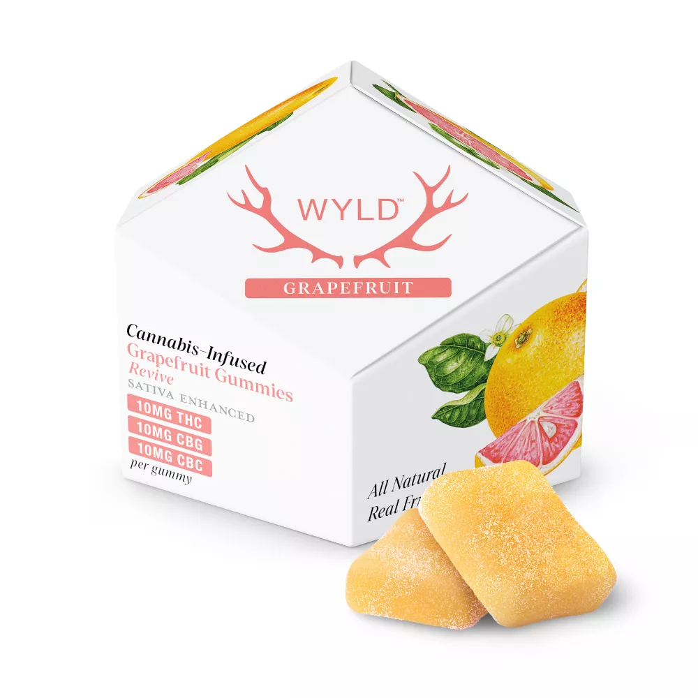 GRAPEFRUIT GUMMY 1:1:1 THC:CBG:CBC 10 PACK 100MG