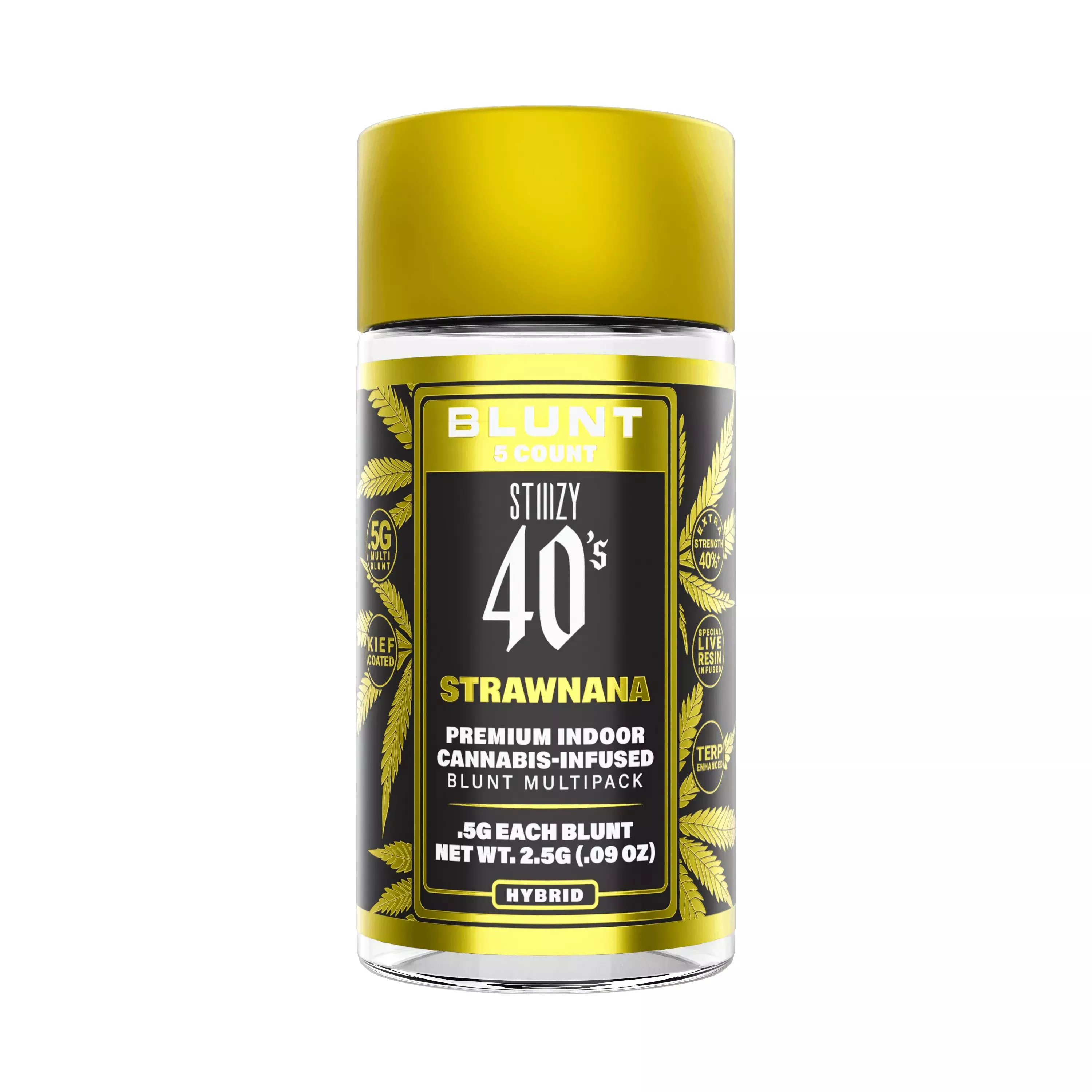 INFUSED 40'S MINI BLUNT 5PK [2.5G] STRAWNANA