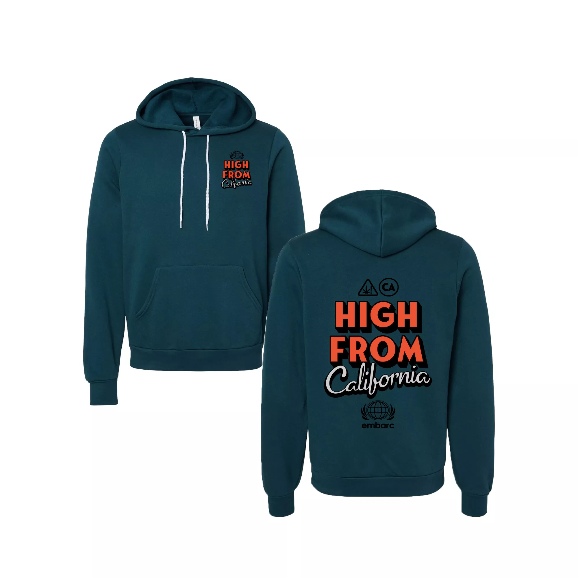 (E) HIGH FROM CA HOODIE