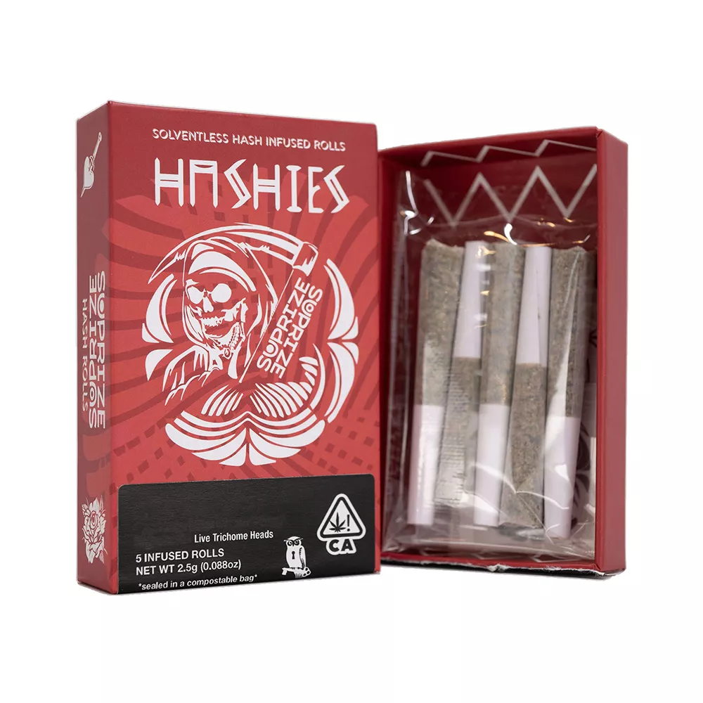 OG SHERB CENSORED HASH INFUSED PRE-ROLL 5PK 2.5G