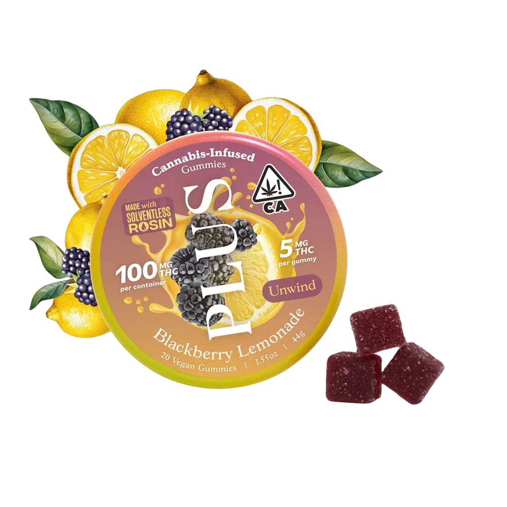 CLASSIC SOLVENTLESS ROSIN GUMMIES 20PK INDICA [100MG] BLACKBERRY LEMONADE