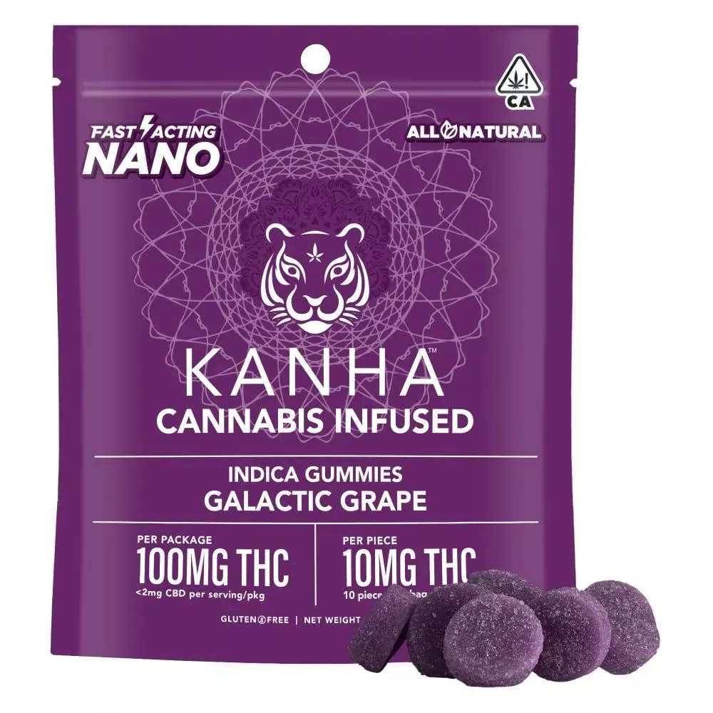 NANO GUMMIES 10PK [100MG] GALACTIC GRAPE - 100 MG - 10 PACK product image