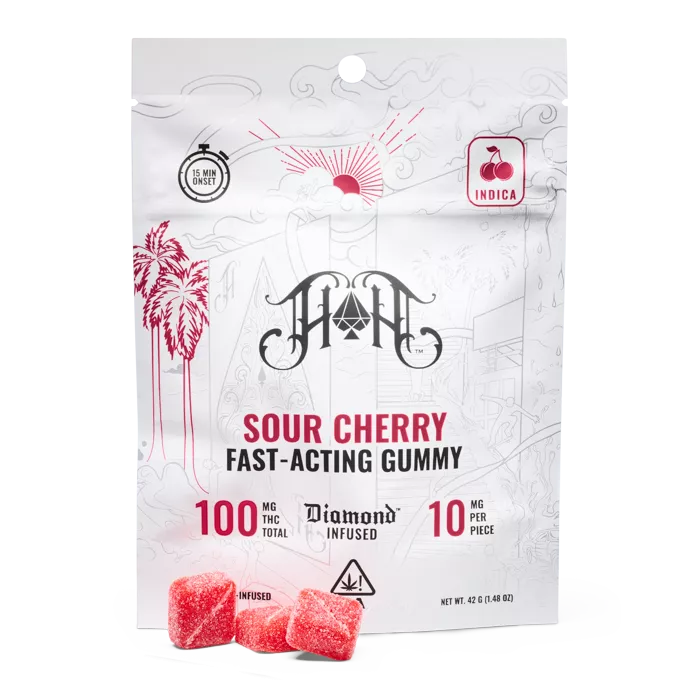 FAST ACTING GUMMIES 10PK [100MG] SOUR CHERRY product image