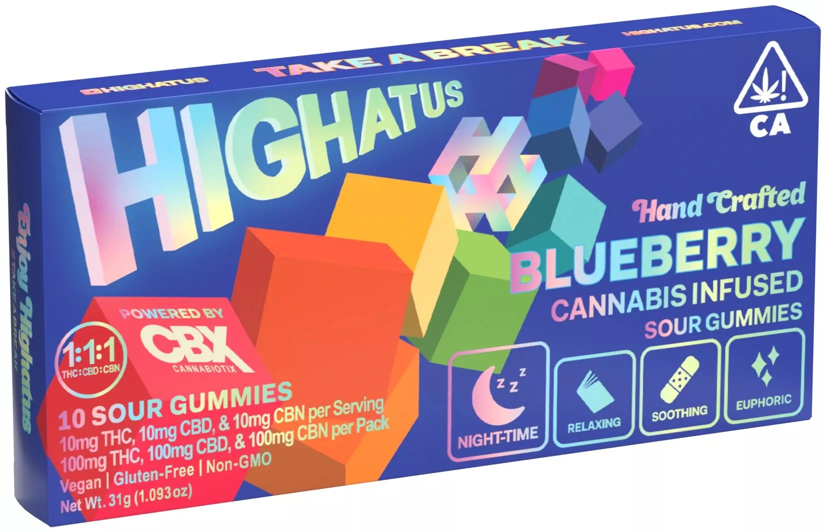 SOUR GUMMIES 10PK [100MG] BLUEBERRY product image