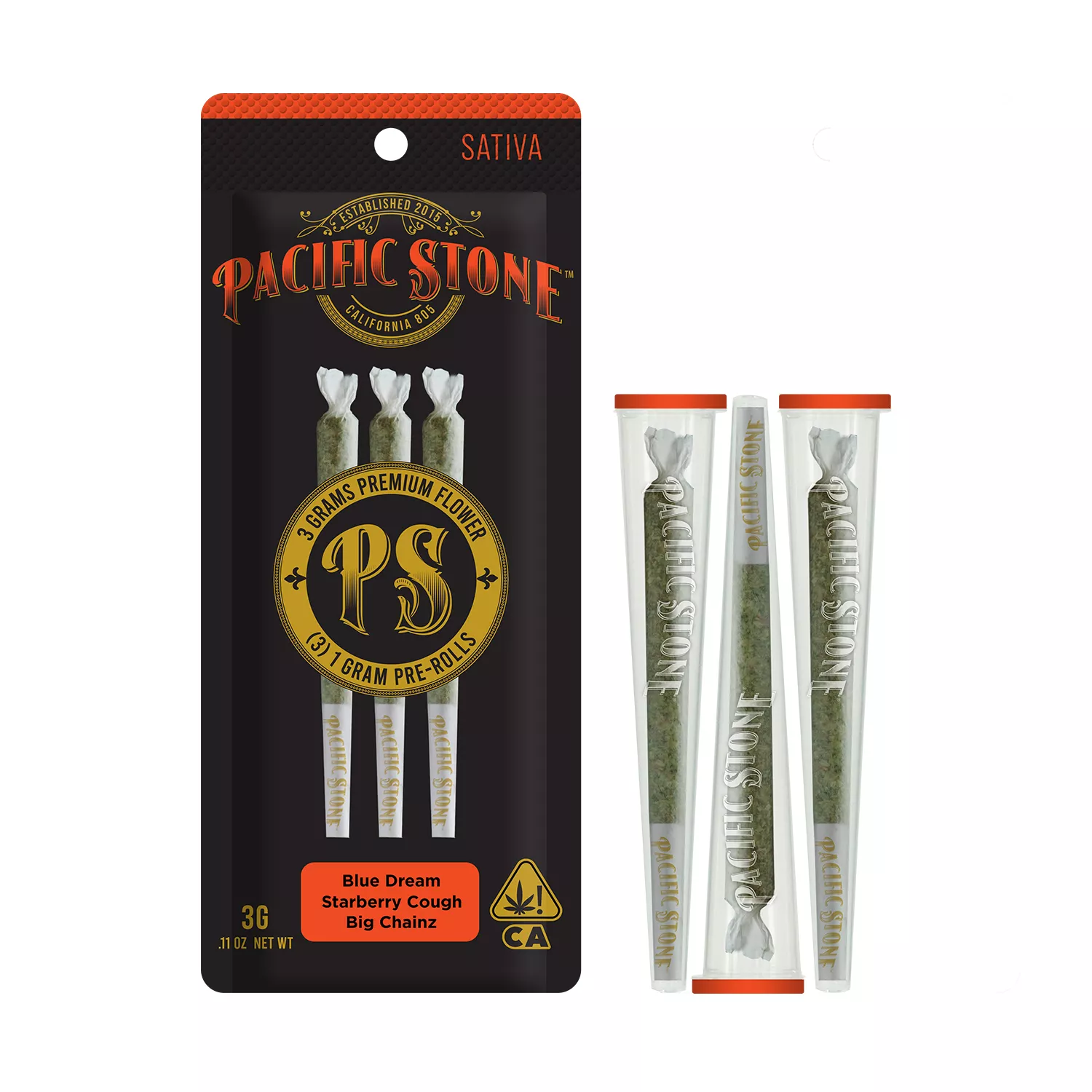 PREROLL 3PK [3G] VARIETY SATIVA - 3 G - 3 PACK product image