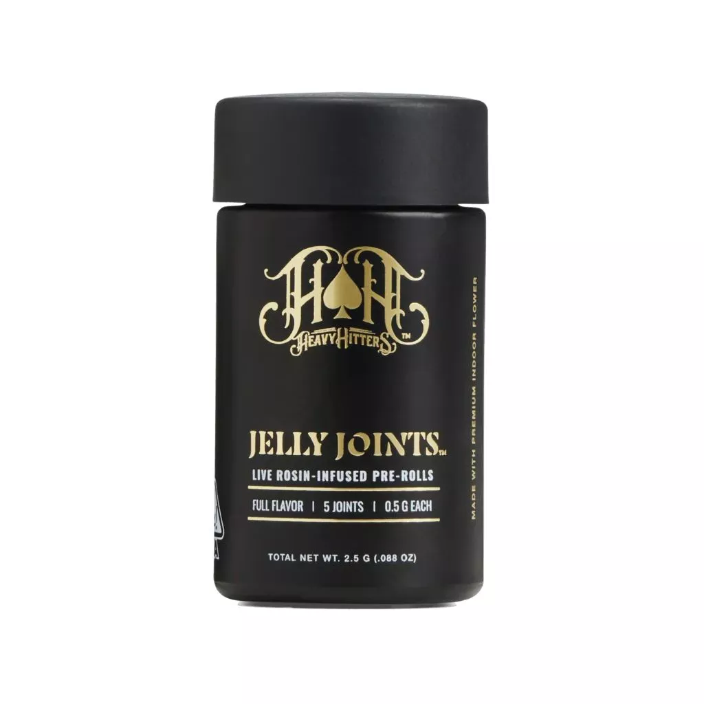 ROSIN JELLY INFUSED PREROLL 5PK [2.5G] ORANGE PUSH POP X PAPAYA CAKE - 2.5 G - 5 PACK