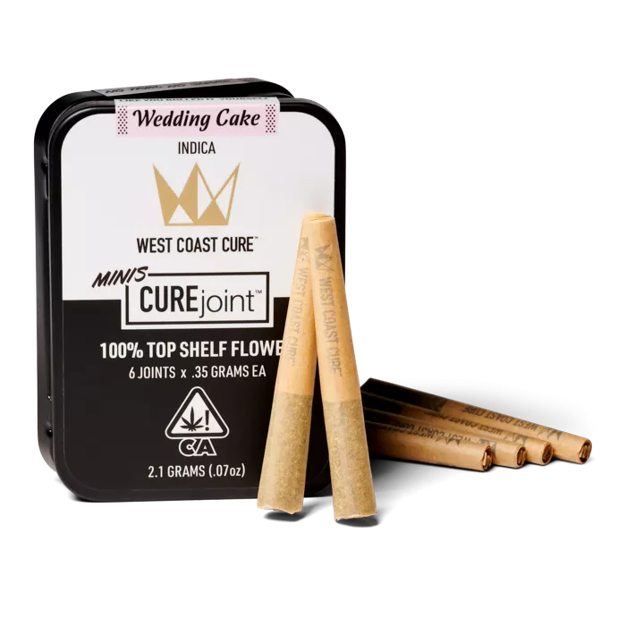 TOPSHELF CUREJOINT PREROLL 6PK [2.1G] WEDDING CAKE