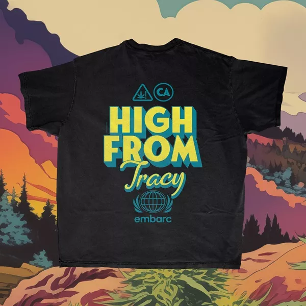 HIGH FROM TRACY PREMIUM T-SHIRT SHORT SLEEVE VINTAGE BLACK [XL]