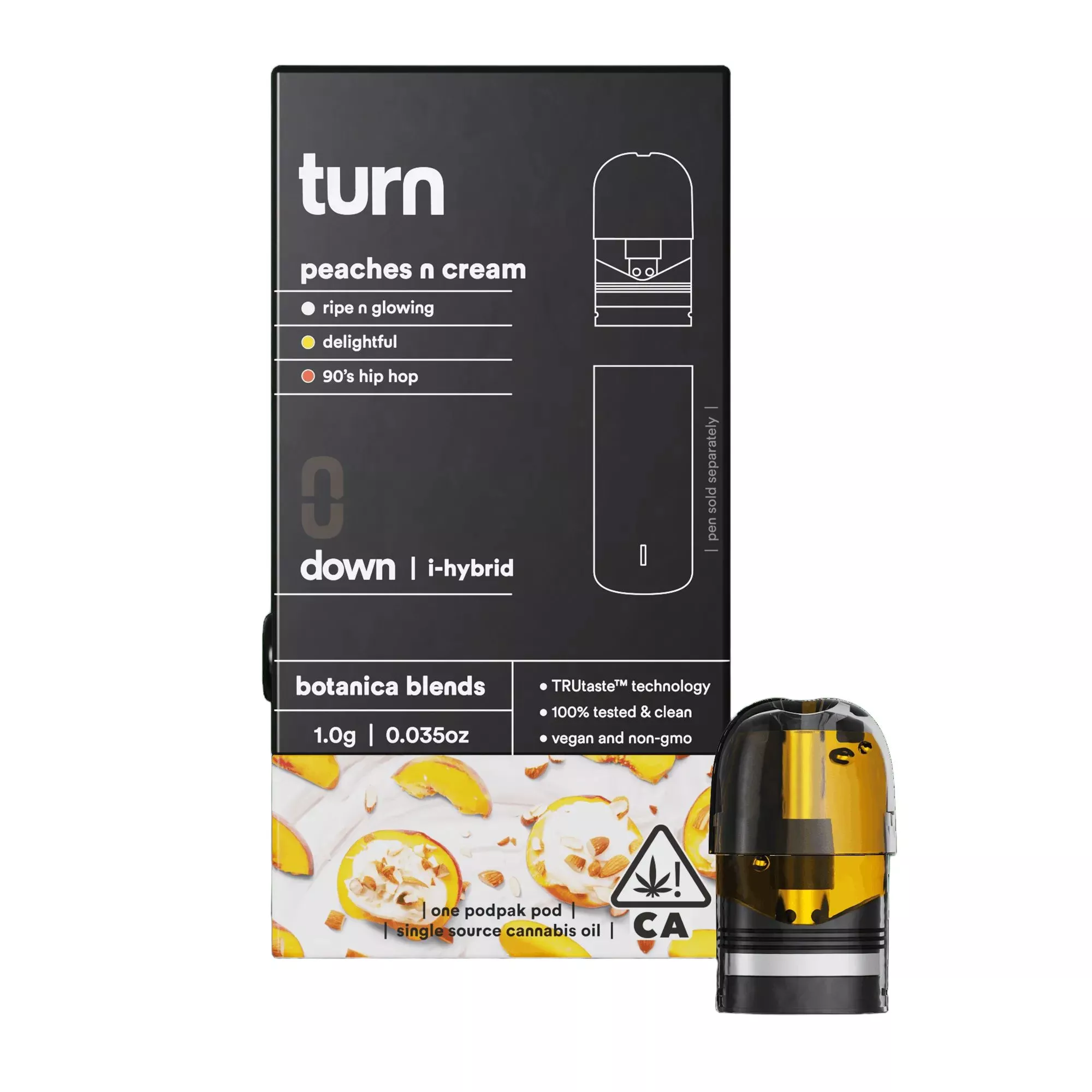 DOWN BOTANICAL BLENDS POD [1G] PEACHES & CREAM