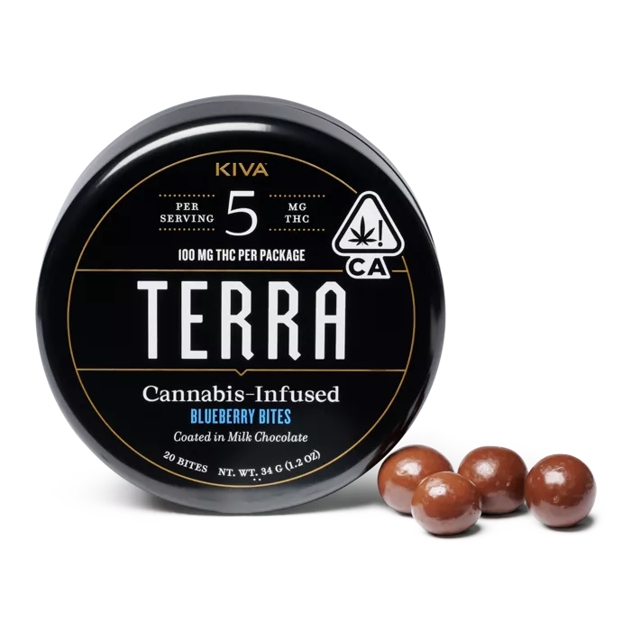 BITES 20PK [100MG] MILK CHOCOLATE BLUEBERRIES