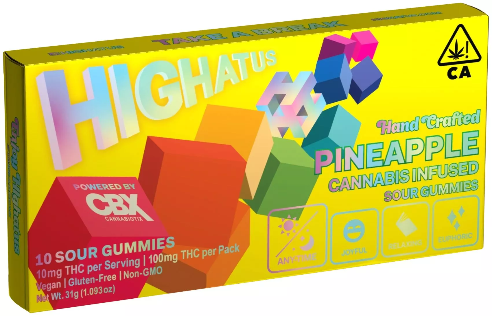SOUR GUMMIES 10PK [100MG] PINEAPPLE